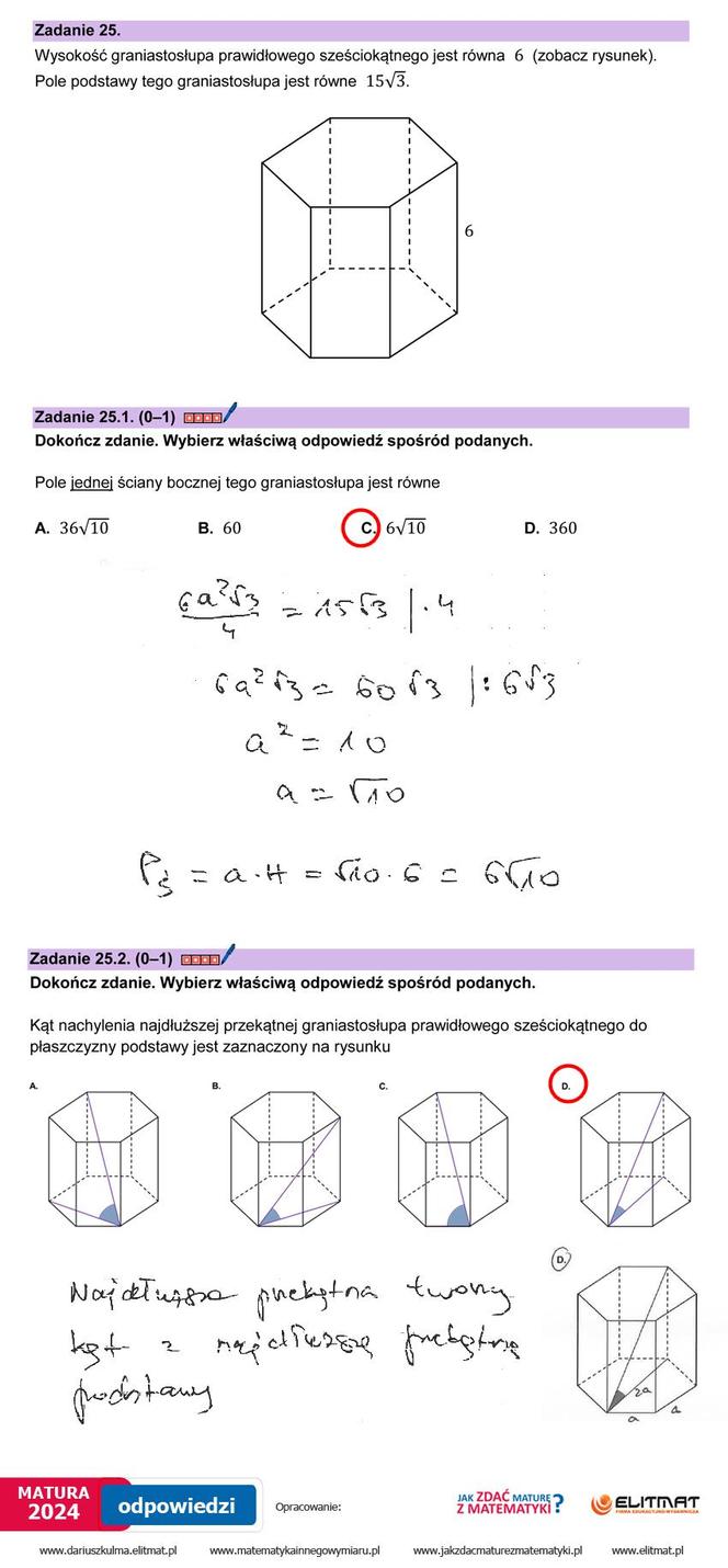 Matura 2024: matematyka. Arkusze CKE i odpowiedzi. Poziom podstawowy [Formuła 2023]