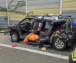 Wypadek w Hucie Szklanej pod Sieradzem na trasie S8.
