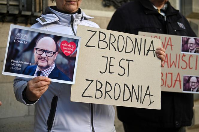 Protest przed Sądem Okręgowym w Gdańsku