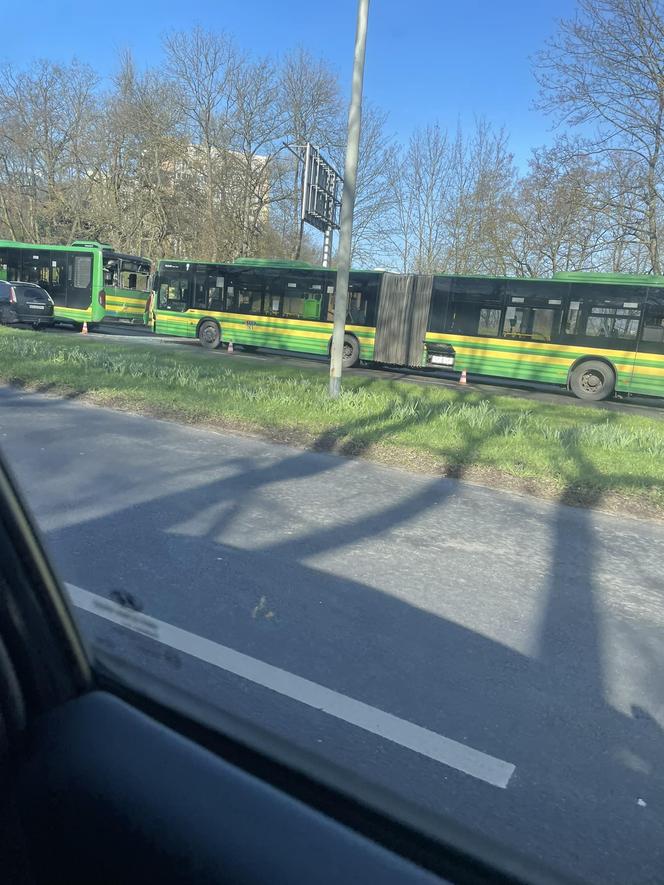 Zderzenie autobusów w Szczecinie 