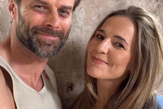 	Pierwsza miłość nowy sezon na planie. Marta (Honorata Witańska), Bruno/ Łukasz Mejer (Konrad Jałowiec)