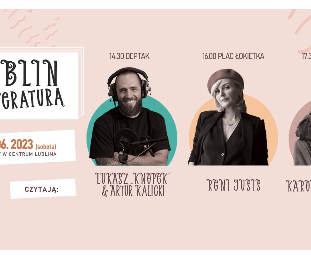 Lublin z literaturą - plakat wydarzenia