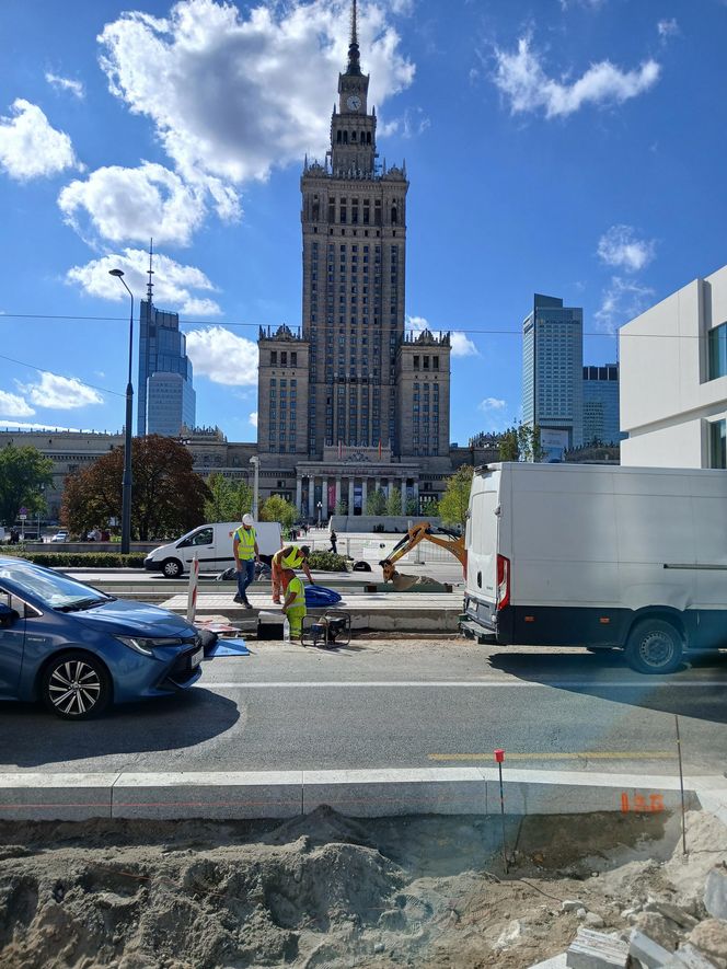 Przebudowa torowiska tramwajowego na ul. Marszałkowskiej w Warszawie