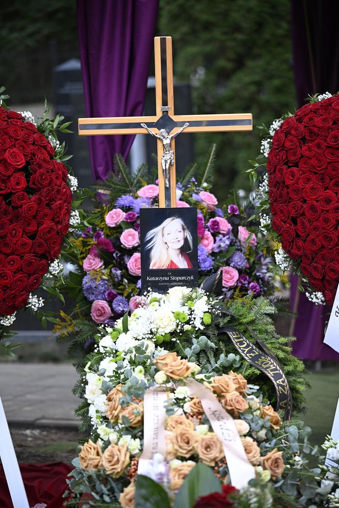 Tak wygląda grób Katarzyny Stoparczyk. Została pochowana na prywatnej uroczystości