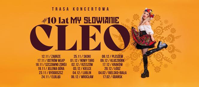 Z okazji jubileuszu utworu Cleo rozpoczyna trasę koncertową, na mapie której znajduje się 18 miast