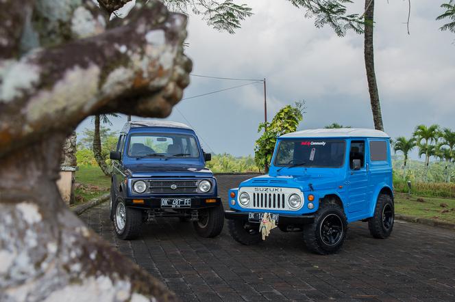 Prosta konstrukcja pomaga przetrwać w dżungli. Te terenówki Suzuki docierają wszędzie - jeździłam Kataną i LJ po Bali