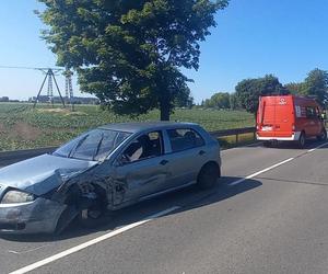 Czołowe zdarzenie na DK 55 w Pomorskiem. Sprawca pijany w sztok