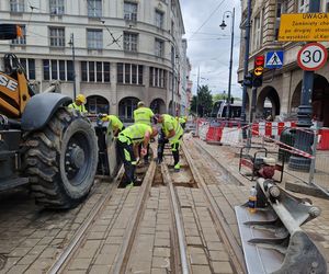 Utrudnienia dla pasażerów. Ulica Gdańska bez tramwajów