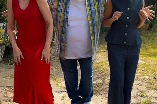 M jak miłość nowy sezon. Dorota (Iwona Rejzner),  Jagoda (Katarzyna Kołeczek), Tadeusz (Bartłomiej Nowosielski) na planie