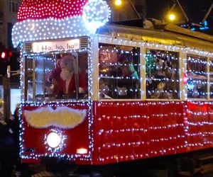 Mikołajkowy tramwaj w Szczecinie