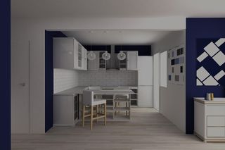 Kuchnia z modułowymi meblami