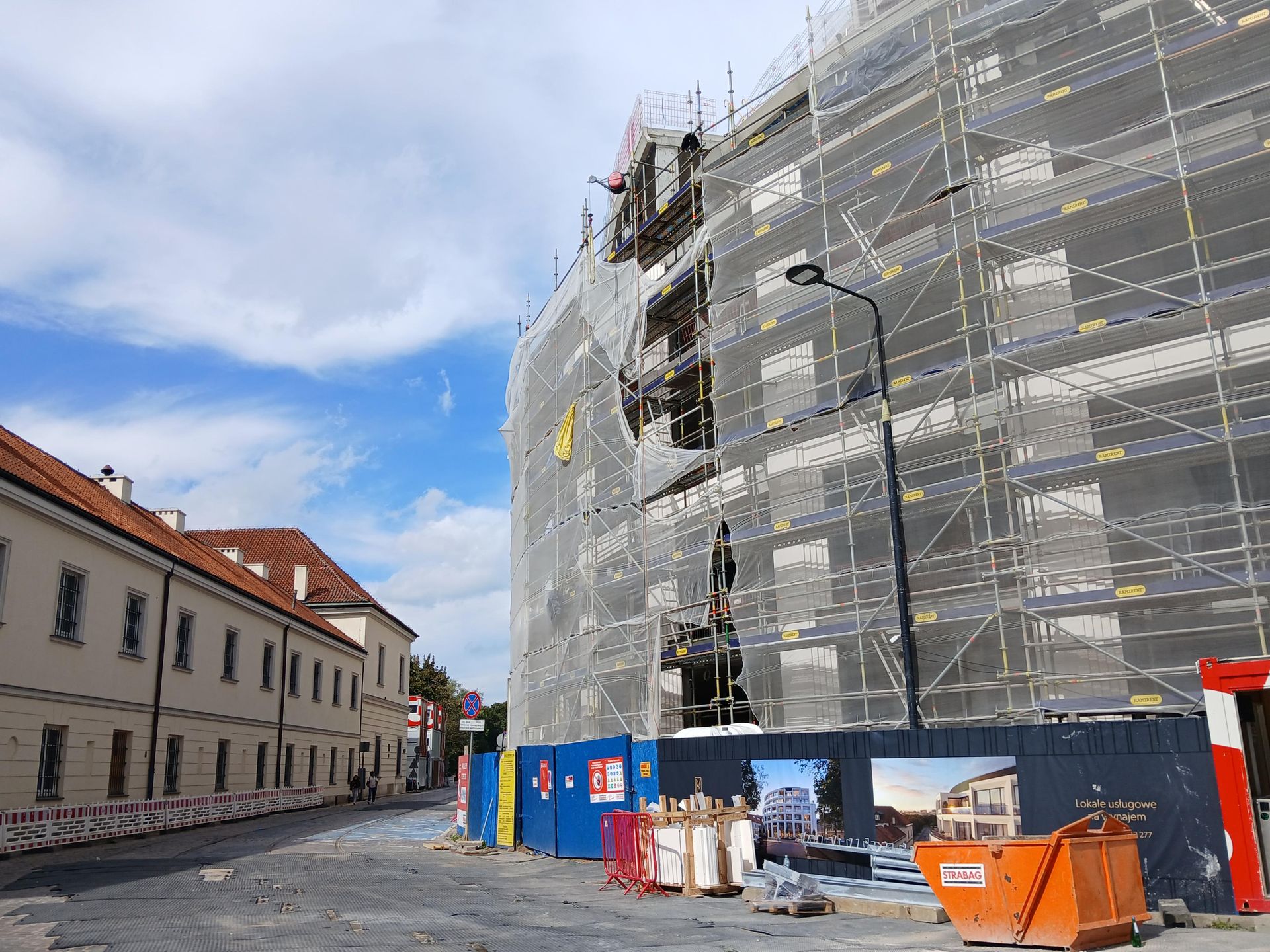 Villa Bogoria w Warszawie podczas budowy