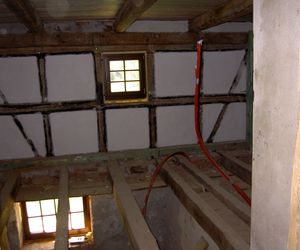 Remont domu szachulcowego w Płóczkach Górnych (Dolny Śląsk)