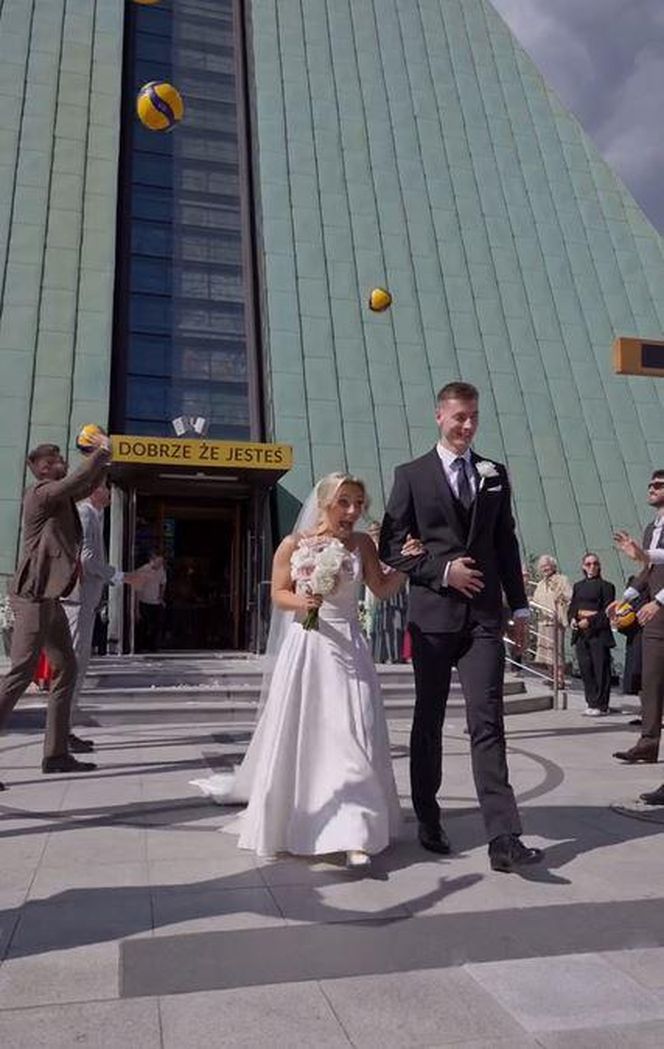 Kamil Semeniuk z żoną Kasią