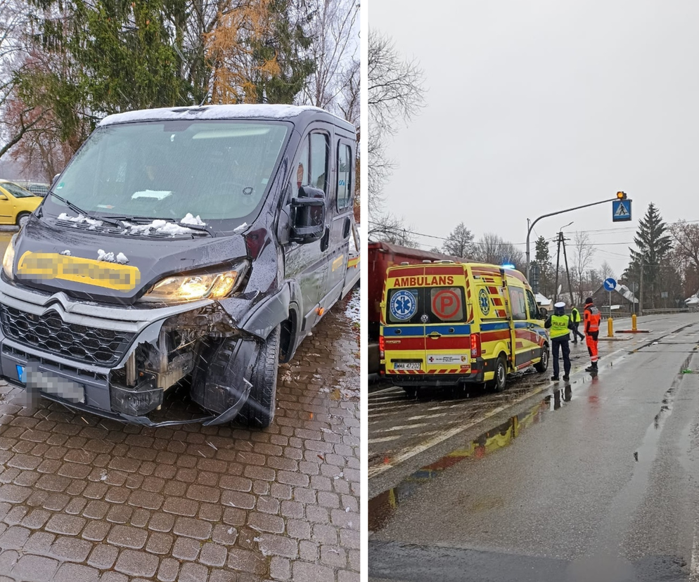 Wypadek w Młynarzach. Odpadł mu prawie zderzak! 39-latek potrącił 64-latkę na przejściu dla pieszych