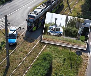 Wypadek radiowozu i tramwaju. Policjanci z Gorzowa w szpitalu