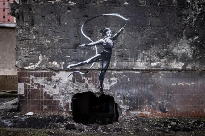 Mural Banksy'ego na Ukrainie