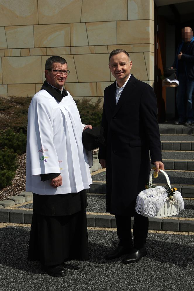 Andrzej Duda z ojcem przynieśli święconki