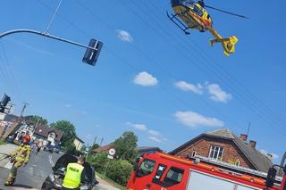 Karambol w Zasolu. Reanimacja kobiety w ciąży. Do szpitala trafiły cztery osoby, w tym 7-latek