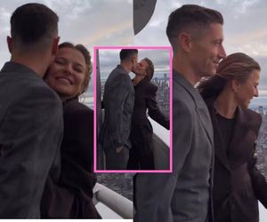 Czułości Anny Lewandowskiej i Roberta na balkonie w USA! Wszyscy widzieli ten żar miłości