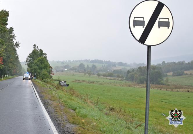 Wypadek w Głuszycy Górnej na Dolnym Śląsku