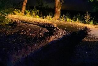 Potężna ulewa w Olsztynie. W Barczewku opady uszkodziły most