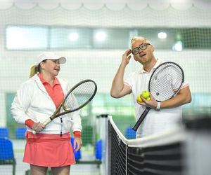Katarzyna Niezgoda i ukochany rozgrzali kort! Spódniczka kusa, za to mimika na bogato