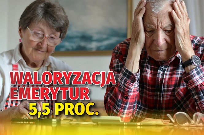 Waloryzacja emerytur 5,5 proc. 