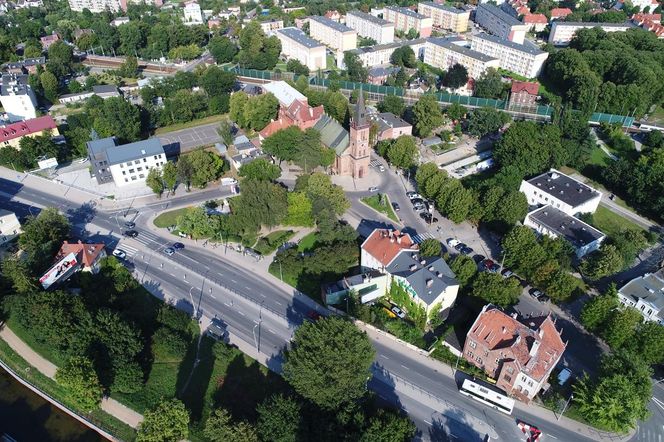 Rynek Oruński z lotu ptaka