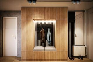 Panele tapicerowane w przedpokoju