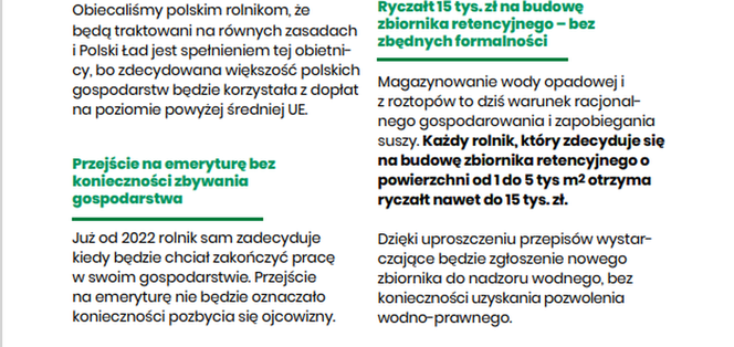 Polski Ład dla polskiej wsi