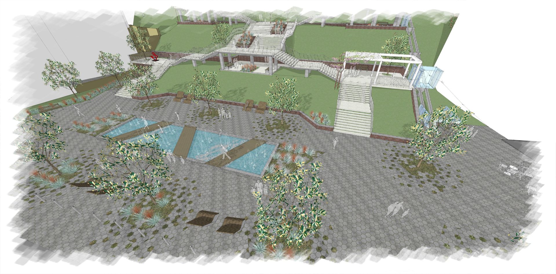 Schody Donikąd - wizualizacje