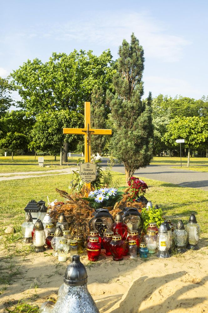 Tomasz Jakubiak - tak wygląda jego grób