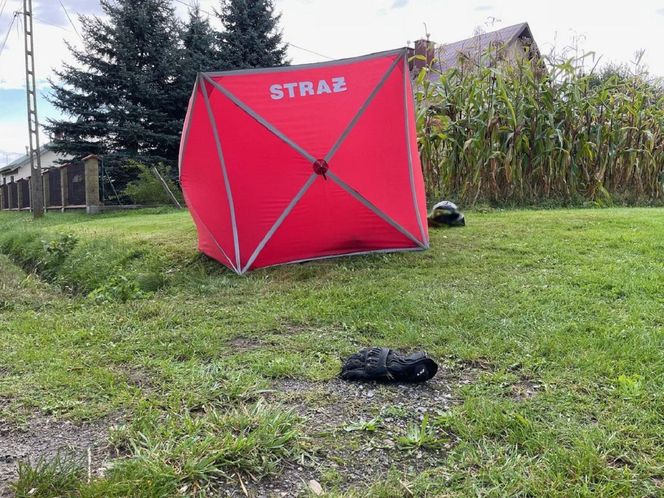 Droga pod Tarnowem zablokowana. Nie żyje motocyklista