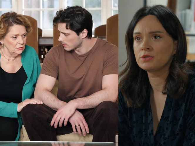 Barwy szczęścia, odc. 3201: Józefina (Elżbieta Jarosik), Cezary (Marcel Opaliński), odcinek 3187. Natalia (Maria Dejmek)