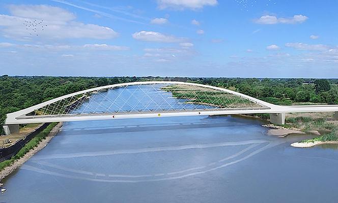 Most nad Odrą z włókien węglowych