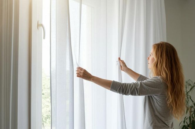 Wsypuję 3 czubate łyżki i zapełniam bęben pralki firankami. Po 1 godzinie są idealnie białe. Żółte i szare firanki widzę tylko u sąsiadów. Pranie firanek