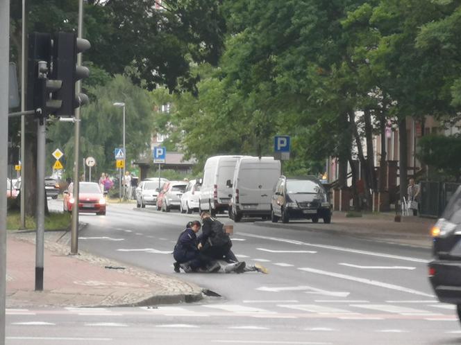 Szaleniec na ulicach Świnoujścia