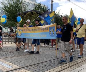 Marsz Autonomii Śląska przeszedł ulicami Katowic. Hajmatu nie oddomy