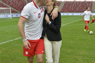 Premier Morawiecki na specjalnym meczu. Stadion Narodowy im. Kazimierza Górskiego