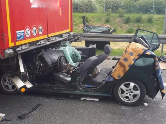  Wypadek na autostradzie A2 pod Poznaniem. Jedna osoba została ranna! 