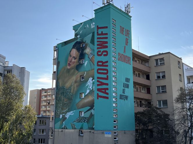 Mural promujący album Taylor Swift