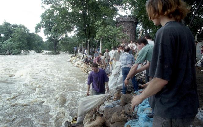 Powódź tysiąclecia we Wrocławiu. Zobacz, jak ratowano zoo przed wielką wodą 