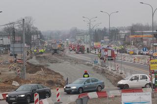 Koparka uszkodziła rurę z gazem