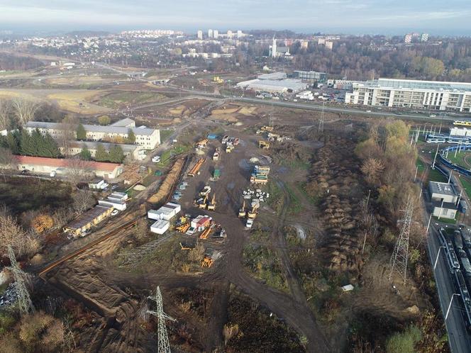 Budowa S7 Kraków-Widoma. Zdjęcia z lotu ptaka