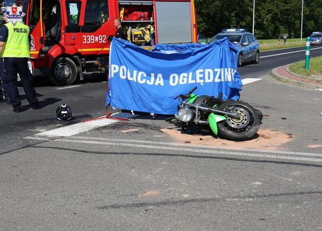 Zderzenie motocykla i ciągnika zakończyło się tragicznie. 38-latek zginął na miejscu