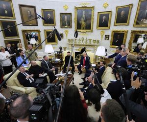 Trump chwali się złotem w Gabinecie Owalnym. Goście wpadają w zachwyt, najlepszy gabinet w historii