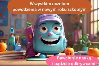 kartka na rozpoczęcie roku szkolnego z życzeniami