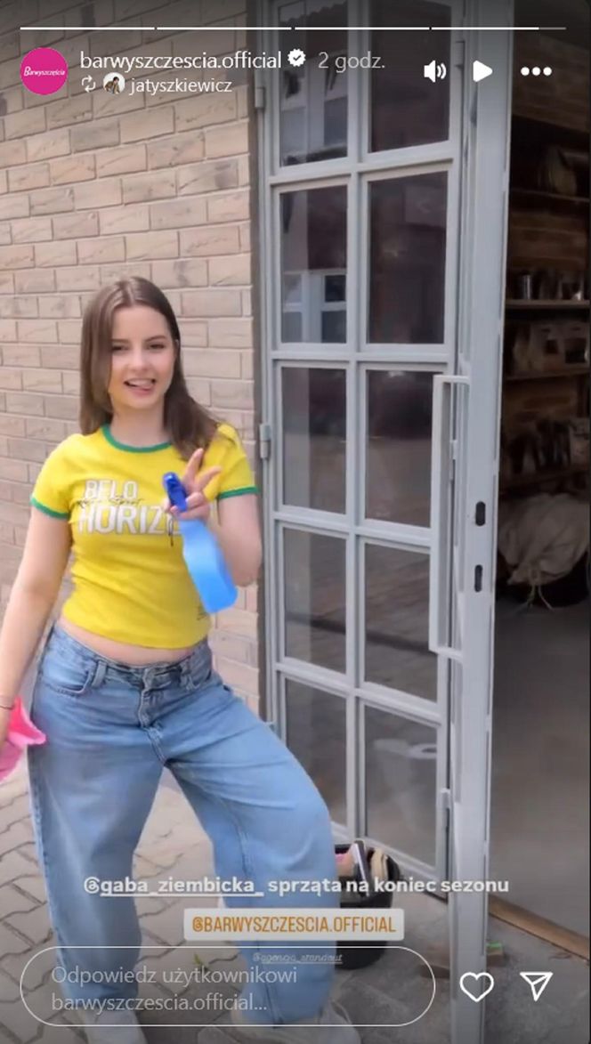 Barwy szczęścia nowy sezon. Ewa (Gabriela Ziembicka) na planie