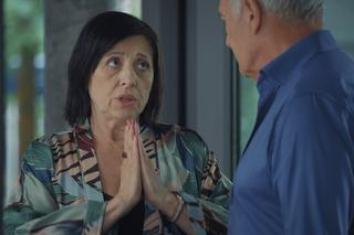 M jak miłość odc. 1766. Jerzy Argasiński (Karol Strasburger), Iwona Kryńska (Hanna Śleszyńska)